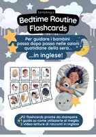 anteprima - Flashcard - Bedtime Routine Flashcards: Daily Routine in inglese - Pagina di copertina