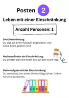 Vorschau - Stationenlernen - Erleben von Einschränkungen (Behinderung) - Seite 1