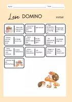 Vorschau - Arbeitsblätter - Lesedomino differenziert): Herbst - Seite 2