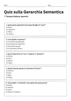 anteprima - Quiz - Quiz sulla Gerarchia Semantica: Iponimo - Pagina 1