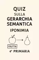 anteprima - Quiz - Quiz sulla Gerarchia Semantica: Iponimo - Pagina di copertina