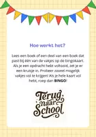 Voorbeeld - Leesbingo: terug naar school - Voorblad