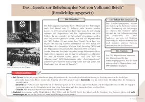 Vorschau - Arbeitsblätter - Ermächtigungsgesetz von 1933 - Deckblatt