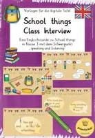 Vorschau - Präsentationen/Tafelbilder - Vorlagen für die digitale Tafel - Class interview "What have you got in your schoolbag?" - Deckblatt
