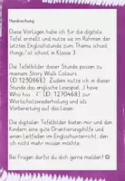 Vorschau - Präsentationen/Tafelbilder - Vorlagen für die digitale Tafel - School Things "Story walk" - Seite 2