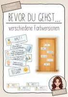 Vorschau - Poster - Türkarten: Bevor du gehst... - Deckblatt