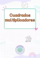 Vista previa - Juegos / Gamificación - CUADRADOS MULTIPLICADORES - página 1