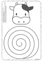 Vorschau - Stationenlernen - 🐮🐷✂️ Bauernhoftiere Schneideübung Spirale schneiden Bastelvorlage - Seite 2