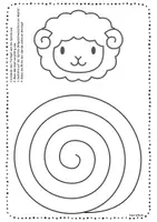 Vorschau - Stationenlernen - 🐮🐷✂️ Bauernhoftiere Schneideübung Spirale schneiden Bastelvorlage - Seite 3