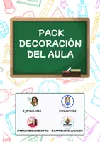 Vista previa - Manualidades / Dibujos para colorear - Pack decoración del aula. - Portada