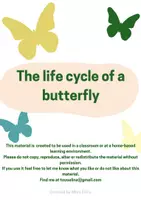 Προεπισκόπηση - Φύλλα εργασίας - Life cycle of a butterfly / Ο κύκλος της ζωής μιας πεταλούδας - Εξώφυλλο