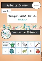 Vorschau - Aufgabenkarten - Freiarbeitsmaterial: Anlaute - Deckblatt