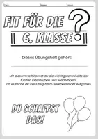 Vorschau - Arbeitsblätter - Wiederholung Deutsch - fit für Klasse 6 - Einstieg / Einführung in den Deutschunterricht / Abschluss Deutsch Klasse 5 - Übung für die Sommerferien (umfassendes Übungsheft und Lösungen) - Seite 3