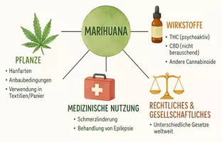 Vorschau - Arbeitsblätter - Lernposter + Arbeitsblätter zum Thema "Was ist Marihuana?" + Lösung & MP3 + Mindmap + Infografik - Seite 3