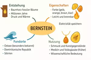 Vorschau - Arbeitsblätter - Arbeitsblatt zum Thema "Bernstein" + Onlineübung & MP3 + Mindmap + Infografik - Seite 2