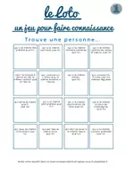 Voorbeeld - Frans: loto pour faire connaissance - Voorblad