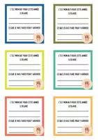 Voorbeeld - Frans: cartes de motivation pour l'année scolaire - Voorblad