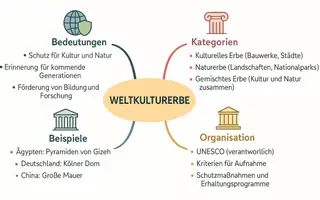 Vorschau - Arbeitsblätter - Lernposter + Arbeitsblätter zum Thema "Weltkulturerbe" + Lösung & MP3 + Mindmap + Infografik - Seite 3