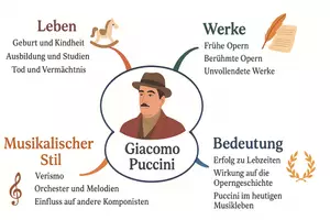 Vorschau - Arbeitsblätter - Arbeitsblätter zum Thema "Giacomo Puccini" + Lösung & MP3 + Mindmap + Infografik - Seite 2