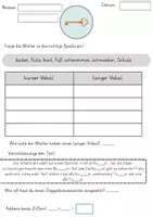 Vorschau - Arbeitsblätter - Escape room- Aufgaben zu langen und kurzen Vokalen/ offenen und geschlossenen Silben - Seite 2