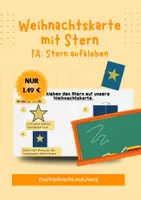 Vorschau - Präsentationen/Tafelbilder - TA Stern aufkleben - Weihnachtskarte - Deckblatt