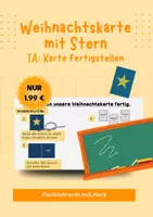Vorschau - Präsentationen/Tafelbilder - TA Weihnachtskarte mit Sternmotiv fertigstellen - Deckblatt