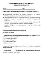 anteprima - Compiti in classe/Test - La matematica nella letteratura - Pagina 1