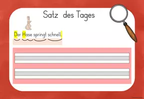 Vorschau - Arbeitsblätter - Digitale Tafelbilder: Satz des Tages Kl. 2 - Seite 3