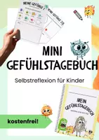Vorschau - Arbeitsblätter - Gefühle erkennen & benennen – Mini-Selbstreflexion für Kinder | Klasse 3–6 - Deckblatt