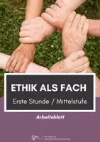 Vorschau - Arbeitsblätter - Ethik ⎮ Erste Stunde nach den Ferien - Mittelstufe - Deckblatt