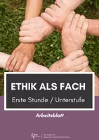 Vorschau - Arbeitsblätter - Ethik ⎮ Erste Stunde nach den Ferien - Unterstufe - Deckblatt