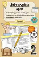Vorschau - Stundenentwürfe - Jahresplan Stoffverteilungsplan Sport (Klasse 2, Bayern) - Deckblatt