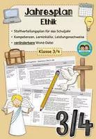 Vorschau - Stundenentwürfe - Jahresplan Stoffverteilungsplan: Ethik (Klasse 3/4, Bayern) - Deckblatt