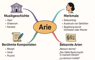 Vorschau - Arbeitsblätter - Arbeitsblätter zum Thema "Arie" + Lösung & MP3 + Mindmap + Infografik - Seite 2