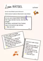 Vorschau - Arbeitsblätter - Leserätsel Herbst dreifach differenziert - Seite 3