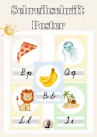 Vorschau - Poster - Schreibschrift lernen: Poster & Plakate für den Aushang - Deckblatt