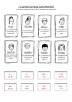 Voorbeeld - Spaans: ¿Cuándo es tu cumpleaños? werkbladen - hojas de trabajo - Pagina 3