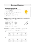 Vorschau - Arbeitsblätter - Exponentialfunktion - rekursive Formel - Seite 1
