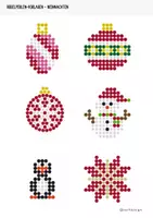 Vorschau - Mal- und Bastelvorlagen - Weihnachten-Bügelperlen - 30 Perlenvorlagen - Seite 2