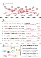 Voorbeeld - Spaans: los números 1-100 werkbladen- hojas de trabajo - Pagina 3