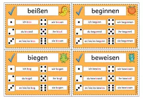 Vorschau - Spiele - Präteritum/ 1. Vergangenheit - Würfelkartei (Klasse 3-4) #schulstartbyextraklasse - Seite 3