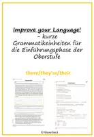 Vorschau - Arbeitsblätter - Improve your language: they're, their, there - Deckblatt