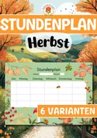 Vorschau - Poster - Stundenplan - Herbst - Deckblatt