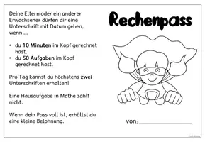 Vorschau - Arbeitsblätter - Rechenpass - alle Grundrechenarten (Klasse 1-4) #schulstartbyextraklasse - Seite 3