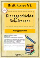 Vorschau - Text - Klanggeschichte „Die geheimnisvolle Schultasche“ | Musik Klasse 1/2 🎶🎒 - Deckblatt