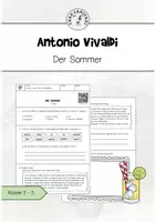 Vorschau - Arbeitsblätter - Vivaldi Sommer Werkhören Klasse 3-5 - Deckblatt