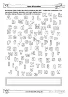 Vorschau - Arbeitsblätter - Buchstabenschule - Arbeitsblätter - Karlchen Krabbelfix - Seite 1