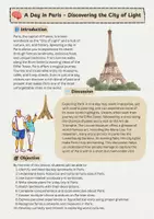 Vorschau - Arbeitsblätter - A Day in Paris: Englischunterricht - Seite 1