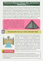 Vorschau - Arbeitsblätter - The Louvre Museum: ENglischunterricht - Seite 1