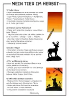 Vorschau - Arbeitsblätter - Tier-Silhouetten im Herbst - Kunstprojekt für die Herbstzeit - Seite 1